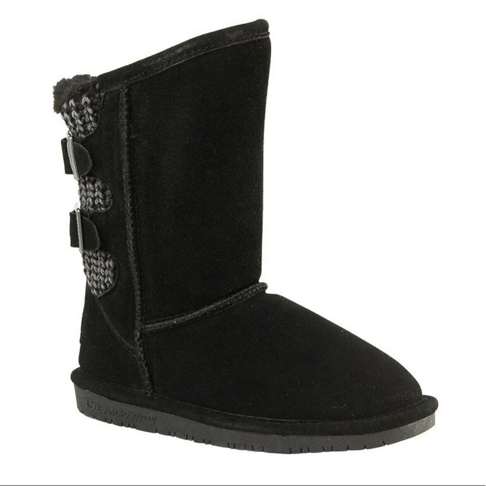 Bearpaw Boshie Youth Black boots size 2